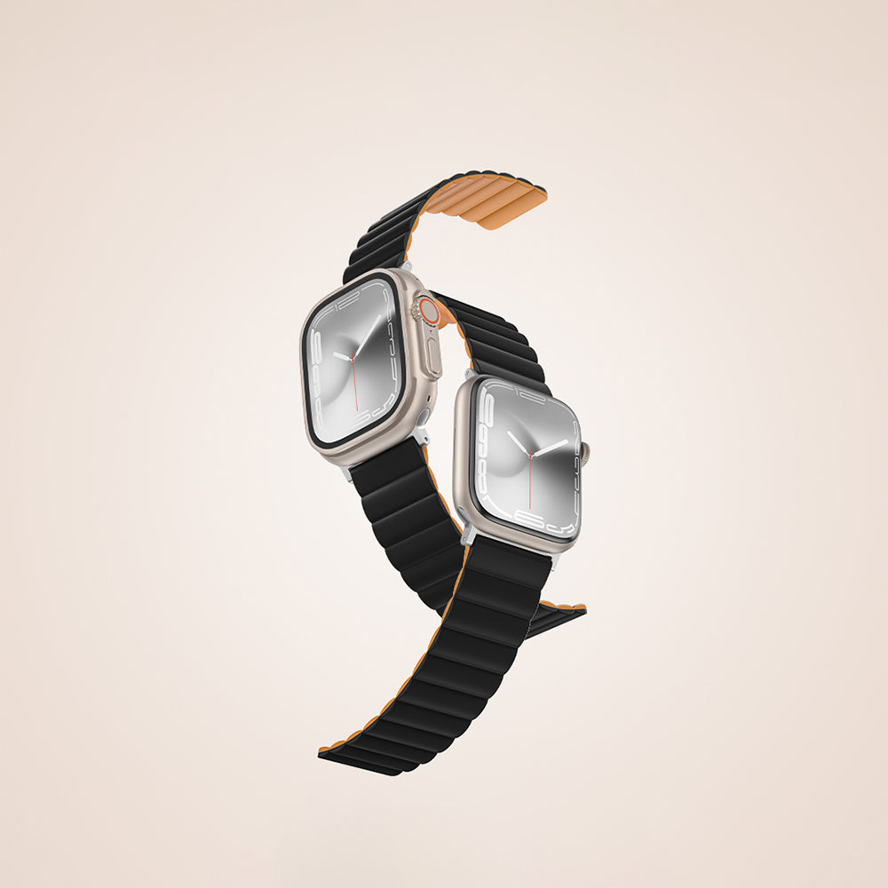 Amazingthing Smoothie Mag Apple Watch 45mm Magnetik Tak Çıkar Silikon Strap Kayış - 6 Amazingthing Smoothie Mag Apple Watch 45mm Magnetik Tak Çıkar Silikon Strap Kayış - 6